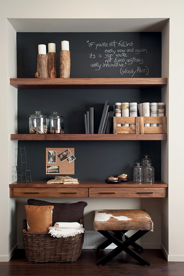 BOISERIE & C.: Pittura effetto Lavagna - Chalk Board Paint: 60 Idee